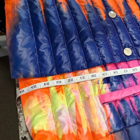 Think Royln L puffer pea coat Colorful Jacket - Picture 9 of 10